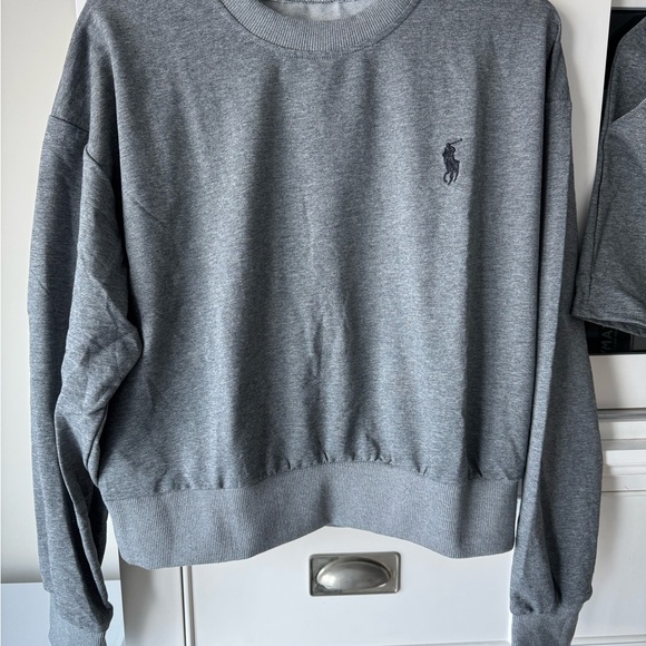Gray Crew Neck Sweater - Picture 2 of 10